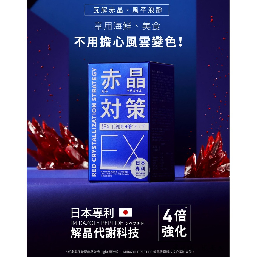 ★火星生技★赤晶對策EX 60錠/瓶 葡萄籽OPC 山桑子 兒茶素 解晶代謝科技 日本專利 現貨供應︱繁華中西藥局︱
